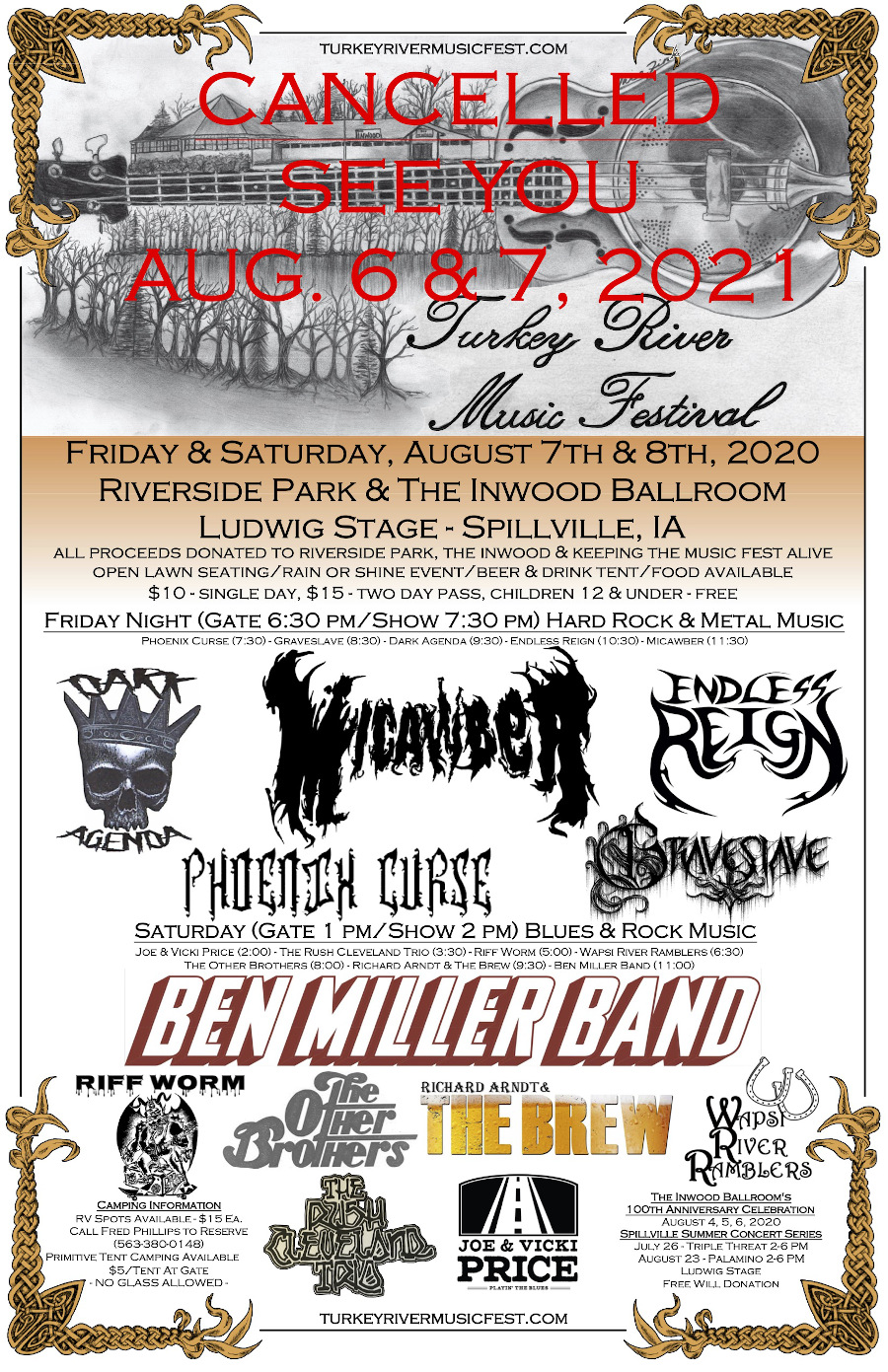 Concert Lineup Banner 2020