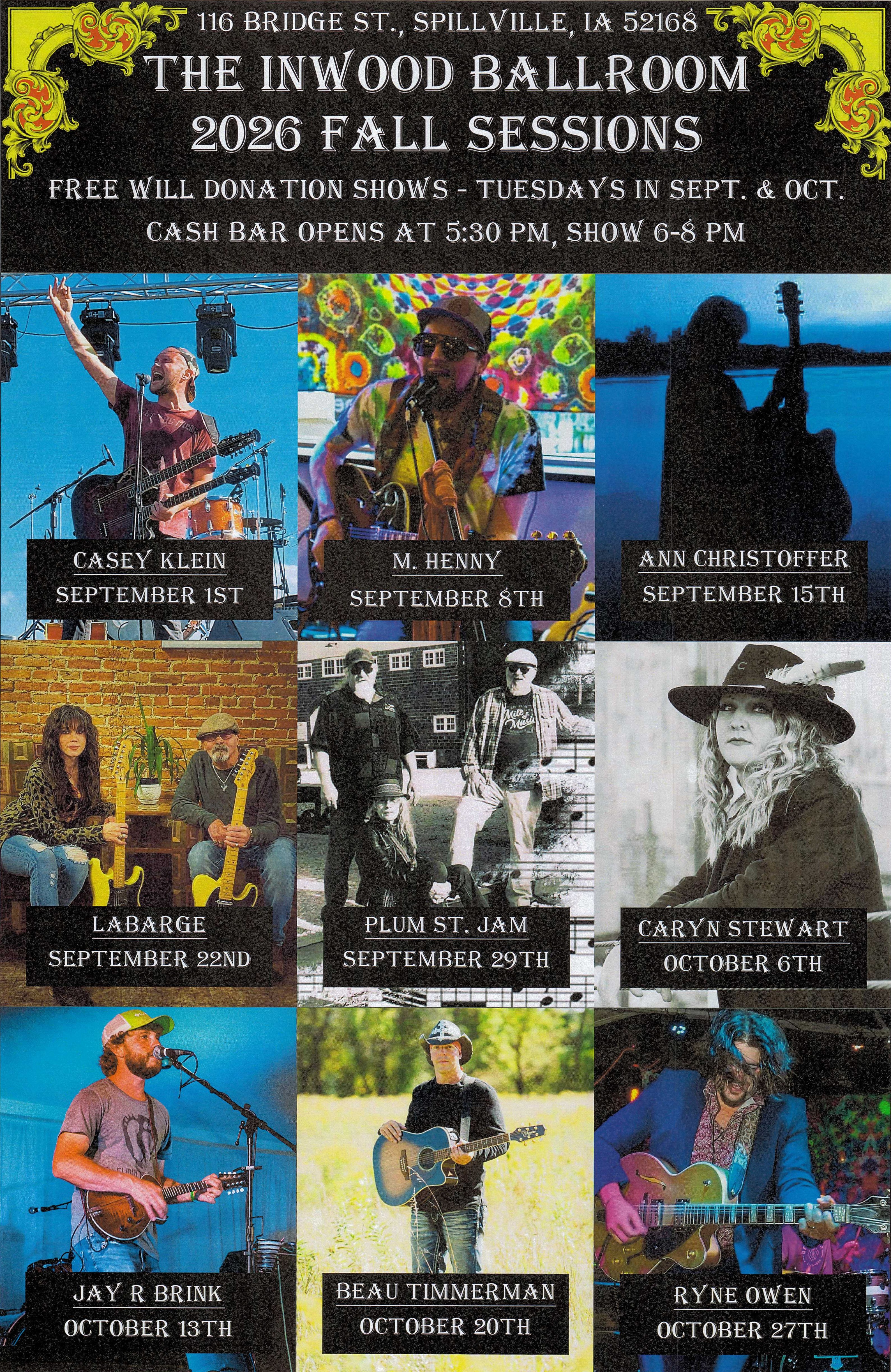 Fall Inwood Sessions Banner